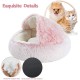 Nobrands Fluffy Cat Bed, Round, Soft Plush, Cave with Hood, Cat Bed, for Winter, Warm Sleeping Pillow, Non-Slip, Machine Washable for Cats and Puppies Nobrands Fluffy Cat Bed, Round, Soft Plush, Cave with Hood, Cat Bed, for Winter, Warm Sleeping Pillow, Non-Slip, Machine Washable for Cats and Puppies