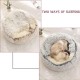 Nobrands Fluffy Cat Bed, Round, Soft Plush, Cave with Hood, Cat Bed, for Winter, Warm Sleeping Pillow, Non-Slip, Machine Washable for Cats and Puppies Nobrands Fluffy Cat Bed, Round, Soft Plush, Cave with Hood, Cat Bed, for Winter, Warm Sleeping Pillow, Non-Slip, Machine Washable for Cats and Puppies