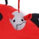 Souong Cat Activity Centre Cotton Activity Centre Mat with 4 Hanging Toys Cat Bed Roll Up Reach Cat 60 x 60 x 34 cm Red Black Souong Cat Activity Centre Cotton Activity Centre Mat with 4 Hanging Toys Cat Bed Roll Up Reach Cat 60 x 60 x 34 cm Red Black