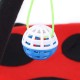 Souong Cat Activity Centre Cotton Activity Centre Mat with 4 Hanging Toys Cat Bed Roll Up Reach Cat 60 x 60 x 34 cm Red Black Souong Cat Activity Centre Cotton Activity Centre Mat with 4 Hanging Toys Cat Bed Roll Up Reach Cat 60 x 60 x 34 cm Red Black