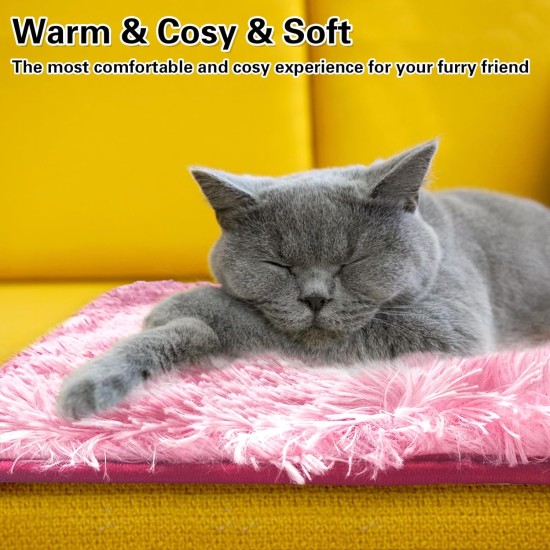 Yanmucy Pet Heating Pad Puppy Heat Pad Small Thermostatic Cat Bed Electric Heating Pad Pet Heat Mat Dog Cushion Kitten Bed Indoor (Red) Yanmucy Pet Heating Pad Puppy Heat Pad Small Thermostatic Cat Bed Electric Heating Pad Pet Heat Mat Dog Cushion Kitten Bed Indoor (Red)