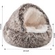 storchenbeck Cat Bed Round Plush Fluffy Hood Soothing Cat Bed Cave for Dogs and Cats, Washable, Non-Slip Waterproof Base, 20 Inches, Coffee storchenbeck Cat Bed Round Plush Fluffy Hood Soothing Cat Bed Cave for Dogs and Cats, Washable, Non-Slip Waterproof Base, 20 Inches, Coffee