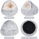 storchenbeck Cat Bed Round Plush Fluffy Hood Soothing Cat Bed Cave for Dogs and Cats, Washable, Non-Slip Waterproof Base, 20 Inches, Coffee storchenbeck Cat Bed Round Plush Fluffy Hood Soothing Cat Bed Cave for Dogs and Cats, Washable, Non-Slip Waterproof Base, 20 Inches, Coffee
