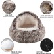 storchenbeck Cat Bed Round Plush Fluffy Hood Soothing Cat Bed Cave for Dogs and Cats, Washable, Non-Slip Waterproof Base, 20 Inches, Coffee storchenbeck Cat Bed Round Plush Fluffy Hood Soothing Cat Bed Cave for Dogs and Cats, Washable, Non-Slip Waterproof Base, 20 Inches, Coffee