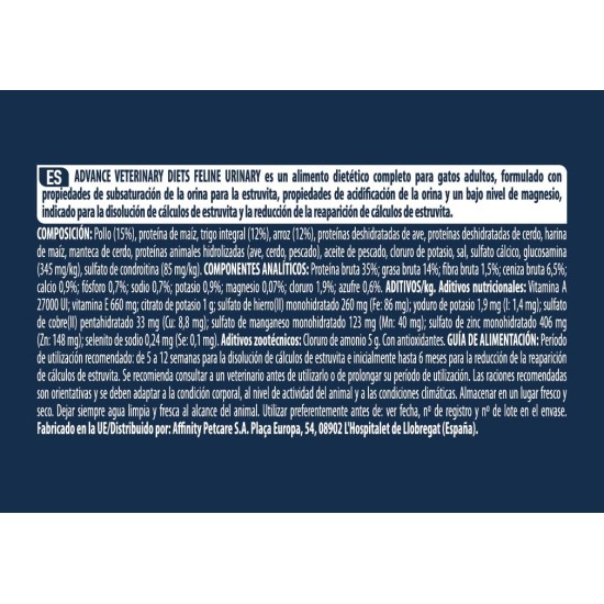 ADVANCE Urinary Dry Food Cat, 1-pack (1 x 1.5 kg) ADVANCE Urinary Dry Food Cat, 1-pack (1 x 1.5 kg)