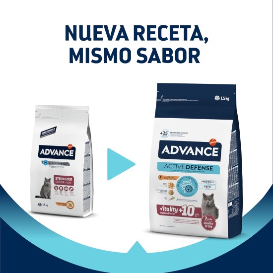Advance dry cat food, sterilized, senior, from 10 years, 1 pack Advance dry cat food, sterilized, senior, from 10 years, 1 pack