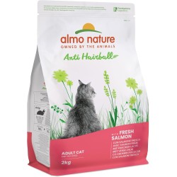 Almo Nature Anti-Hairball - Dry Cat Food to Reduce Hairballs - with Fresh Salmon - for Adult Cats - 2 kg Pack Almo Nature Anti-Hairball - Dry Cat Food to Reduce Hairballs - with Fresh Salmon - for Adult Cats - 2 kg Pack