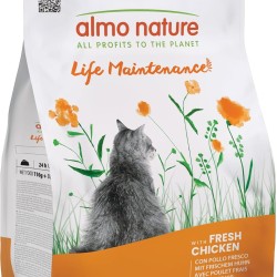 Almo Nature Holistic Life Maintenance - Dry Food for Adult Cats - with Fresh Chicken & Rice - 2 kg