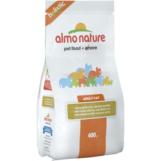 Almo Nature Holistic Maintenance Complete Adult Cat Dry Food with Fresh Turkey - 400g Almo Nature Holistic Maintenance Complete Adult Cat Dry Food with Fresh Turkey - 400g