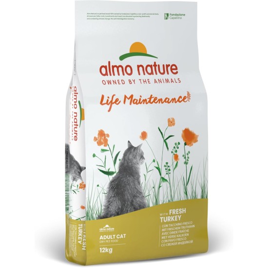 Almo Nature Holistic Maintenance Complete Adult Cat Dry Food with Fresh Turkey 12 Kg Almo Nature Holistic Maintenance Complete Adult Cat Dry Food with Fresh Turkey 12 Kg