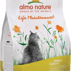Almo Nature Life Maintenance Dry Adult Cat Food with Fresh Turkey - 2kg Bag
