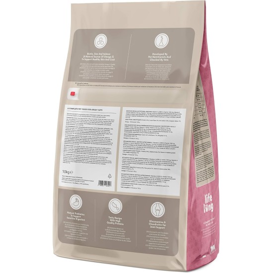 Amazon Brand - Lifelong - Complete Dry Cat Food with Salmon and Rice 3 kg Amazon Brand - Lifelong - Complete Dry Cat Food with Salmon and Rice 3 kg
