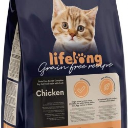 Amazon-Marke: Lifelong - Katzenfutter für junge Katzen (Junior), Fein zubereitetes Trockenfutter mit frischem Huhn, Getreidefreie Rezeptur, 3 kg (1er-Pack) Amazon-Marke: Lifelong - Katzenfutter für junge Katzen (Junior), Fein zubereitetes Trockenfutter mit frischem Huhn, Getreidefreie Rezeptur, 3 kg (1er-Pack)