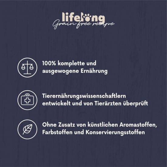 Amazon-Marke: Lifelong - Katzenfutter für junge Katzen (Junior), Fein zubereitetes Trockenfutter mit frischem Huhn, Getreidefreie Rezeptur, 3 kg (1er-Pack) Amazon-Marke: Lifelong - Katzenfutter für junge Katzen (Junior), Fein zubereitetes Trockenfutter mit frischem Huhn, Getreidefreie Rezeptur, 3 kg (1er-Pack)
