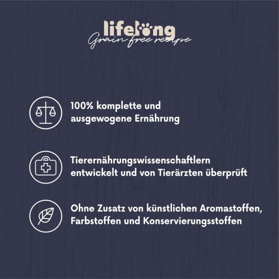 Amazon-Marke: Lifelong - Katzenfutter für ältere Katzen (Senior), Fein zubereitetes Trockenfutter mit frischem Huhn, Getreidefreie Rezeptur, 3 kg (1er-Pack) Amazon-Marke: Lifelong - Katzenfutter für ältere Katzen (Senior), Fein zubereitetes Trockenfutter mit frischem Huhn, Getreidefreie Rezeptur, 3 kg (1er-Pack)