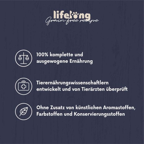 Amazon-Marke: Lifelong - Katzenfutter für ältere Katzen (Senior), Fein zubereitetes Trockenfutter mit frischem Huhn, Getreidefreie Rezeptur, 3 kg (1er-Pack) Amazon-Marke: Lifelong - Katzenfutter für ältere Katzen (Senior), Fein zubereitetes Trockenfutter mit frischem Huhn, Getreidefreie Rezeptur, 3 kg (1er-Pack)