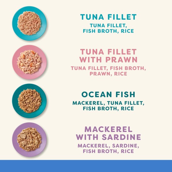 Applaws 100% Natural Premium Wet Food for Cats, Fish Selection Multipack in Broth - Pack of 24 x 70g Cans Applaws 100% Natural Premium Wet Food for Cats, Fish Selection Multipack in Broth - Pack of 24 x 70g Cans
