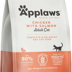 Applaws Adult Dry Cat Food, Chicken with Extra Salmon, Grain-Free and Complete, 2 kg (1 Pack)
