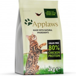 Applaws Complete and Grain Free Natural Dry Cat Food, Chicken with Lamb for Adult Cats, 2 kg Applaws Complete and Grain Free Natural Dry Cat Food, Chicken with Lamb for Adult Cats, 2 kg