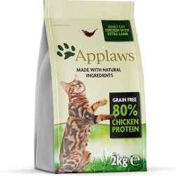 Applaws Complete and Grain Free Natural Dry Cat Food, Chicken with Lamb for Adult Cats, 2 kg Applaws Complete and Grain Free Natural Dry Cat Food, Chicken with Lamb for Adult Cats, 2 kg