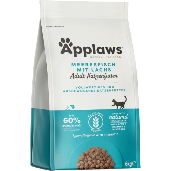 Applaws cat dry food sea fish with salmon, 1-pack (1 x 6 kg) Applaws cat dry food sea fish with salmon, 1-pack (1 x 6 kg)