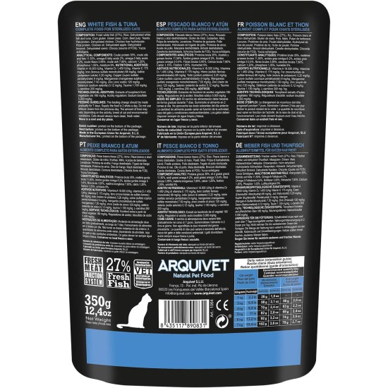 Arquivet Sterilized Turkey 10kg (Pack of 1) Arquivet Sterilized Turkey 10kg (Pack of 1)