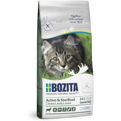 Bozita Active & Sterilised Cat Dry Food with Lamb - 2kg - Grain-Free Cat Food for Sterilized, Active Cats - 33% Protein, 20% Fat - No Sugar & GMO Free Bozita Active & Sterilised Cat Dry Food with Lamb - 2kg - Grain-Free Cat Food for Sterilized, Active Cats - 33% Protein, 20% Fat - No Sugar & GMO Free