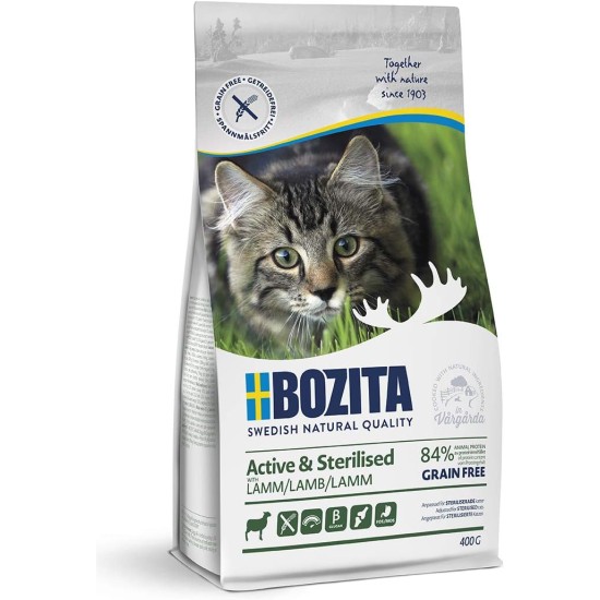 Bozita Diet & Stomach Cat Dry Food with Elk - 2 kg - Grain-Free Dry Food for Sensitive Adult Cats - 34% Protein, 10% Fat - No Sugar & GMO - Easily Digestible Bozita Diet & Stomach Cat Dry Food with Elk - 2 kg - Grain-Free Dry Food for Sensitive Adult Cats - 34% Protein, 10% Fat - No Sugar & GMO - Easily Digestible