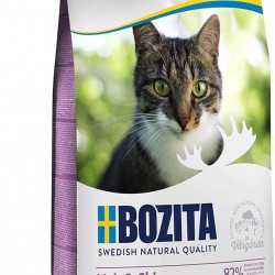 Bozita Hair & Skin Cat Dry Food with Salmon - 400g - Wheat Free Dry Food for Sensitive Adult Cats - 34% Protein, 10% Fat - For Skin & Coat - No Sugar & GMO Bozita Hair & Skin Cat Dry Food with Salmon - 400g - Wheat Free Dry Food for Sensitive Adult Cats - 34% Protein, 10% Fat - For Skin & Coat - No Sugar & GMO