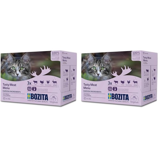 Bozita Indoor & Sterilised Cat Dry Food with Reindeer - 2kg - Wheat Cat Food for Sterilised Domestic Cats - 33% Protein, 14% Fat - GMO Free, Complete Food Bozita Indoor & Sterilised Cat Dry Food with Reindeer - 2kg - Wheat Cat Food for Sterilised Domestic Cats - 33% Protein, 14% Fat - GMO Free, Complete Food