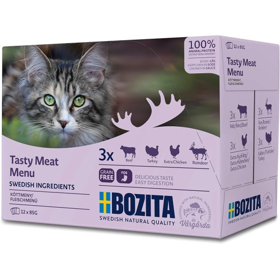 Bozita Indoor & Sterilised Cat Dry Food with Reindeer - 2kg - Wheat Cat Food for Sterilised Domestic Cats - 33% Protein, 14% Fat - GMO Free, Complete Food Bozita Indoor & Sterilised Cat Dry Food with Reindeer - 2kg - Wheat Cat Food for Sterilised Domestic Cats - 33% Protein, 14% Fat - GMO Free, Complete Food