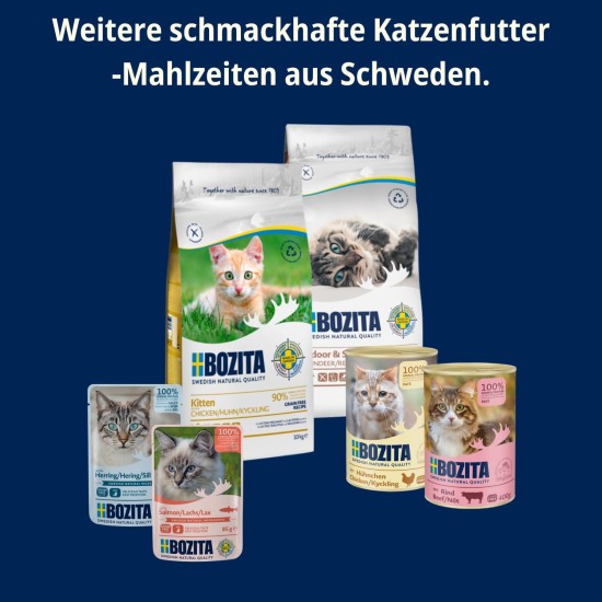 Bozita Indoor & Sterilised Cat Dry Food with Reindeer - 2kg - Wheat Cat Food for Sterilised Domestic Cats - 33% Protein, 14% Fat - GMO Free, Complete Food Bozita Indoor & Sterilised Cat Dry Food with Reindeer - 2kg - Wheat Cat Food for Sterilised Domestic Cats - 33% Protein, 14% Fat - GMO Free, Complete Food