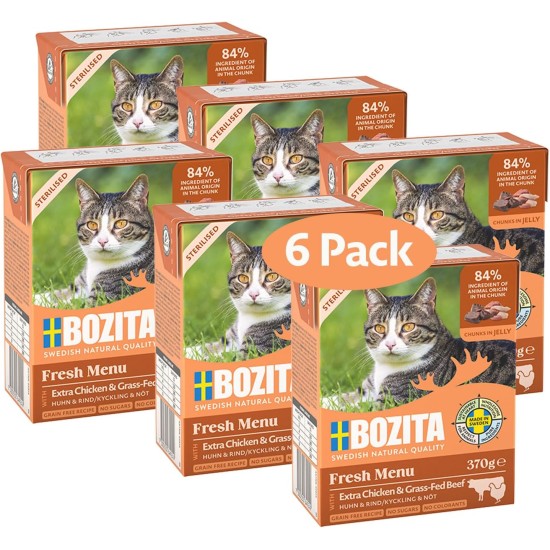Bozita Indoor & Sterilised Cat Dry Food with Reindeer - 2kg - Wheat Cat Food for Sterilised Domestic Cats - 33% Protein, 14% Fat - GMO Free, Complete Food Bozita Indoor & Sterilised Cat Dry Food with Reindeer - 2kg - Wheat Cat Food for Sterilised Domestic Cats - 33% Protein, 14% Fat - GMO Free, Complete Food