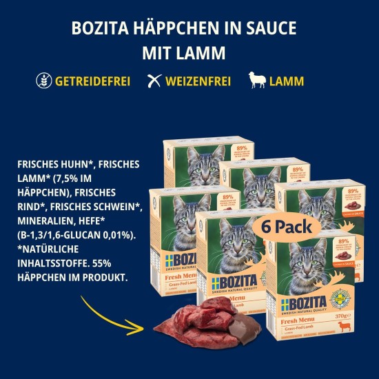 Bozita Indoor & Sterilised Cat Dry Food with Reindeer - 2kg - Wheat Cat Food for Sterilised Domestic Cats - 33% Protein, 14% Fat - GMO Free, Complete Food Bozita Indoor & Sterilised Cat Dry Food with Reindeer - 2kg - Wheat Cat Food for Sterilised Domestic Cats - 33% Protein, 14% Fat - GMO Free, Complete Food