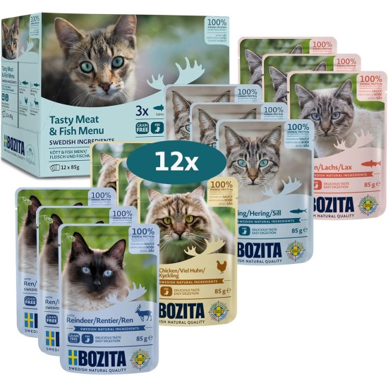 Bozita Indoor & Sterilised Cat Dry Food with Reindeer - 2kg - Wheat Cat Food for Sterilised Domestic Cats - 33% Protein, 14% Fat - GMO Free, Complete Food Bozita Indoor & Sterilised Cat Dry Food with Reindeer - 2kg - Wheat Cat Food for Sterilised Domestic Cats - 33% Protein, 14% Fat - GMO Free, Complete Food