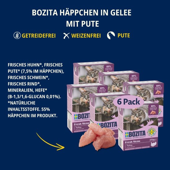 Bozita Indoor & Sterilised Cat Dry Food with Reindeer - 2kg - Wheat Cat Food for Sterilised Domestic Cats - 33% Protein, 14% Fat - GMO Free, Complete Food Bozita Indoor & Sterilised Cat Dry Food with Reindeer - 2kg - Wheat Cat Food for Sterilised Domestic Cats - 33% Protein, 14% Fat - GMO Free, Complete Food