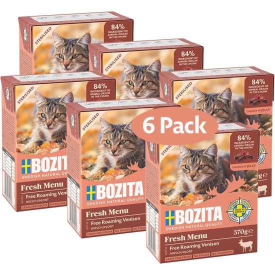 Bozita Indoor & Sterilised Cat Dry Food with Reindeer - 2kg - Wheat Cat Food for Sterilised Domestic Cats - 33% Protein, 14% Fat - GMO Free, Complete Food Bozita Indoor & Sterilised Cat Dry Food with Reindeer - 2kg - Wheat Cat Food for Sterilised Domestic Cats - 33% Protein, 14% Fat - GMO Free, Complete Food