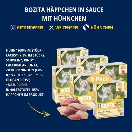 Bozita Indoor & Sterilised Cat Dry Food with Reindeer - 2kg - Wheat Cat Food for Sterilised Domestic Cats - 33% Protein, 14% Fat - GMO Free, Complete Food Bozita Indoor & Sterilised Cat Dry Food with Reindeer - 2kg - Wheat Cat Food for Sterilised Domestic Cats - 33% Protein, 14% Fat - GMO Free, Complete Food