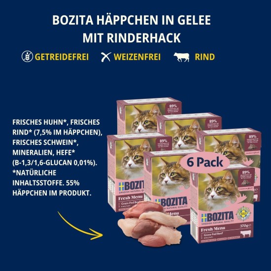 Bozita Indoor & Sterilised Cat Dry Food with Reindeer - 2kg - Wheat Cat Food for Sterilised Domestic Cats - 33% Protein, 14% Fat - GMO Free, Complete Food Bozita Indoor & Sterilised Cat Dry Food with Reindeer - 2kg - Wheat Cat Food for Sterilised Domestic Cats - 33% Protein, 14% Fat - GMO Free, Complete Food