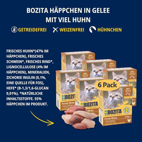 Bozita Indoor & Sterilised Cat Dry Food with Reindeer - 2kg - Wheat Cat Food for Sterilised Domestic Cats - 33% Protein, 14% Fat - GMO Free, Complete Food Bozita Indoor & Sterilised Cat Dry Food with Reindeer - 2kg - Wheat Cat Food for Sterilised Domestic Cats - 33% Protein, 14% Fat - GMO Free, Complete Food