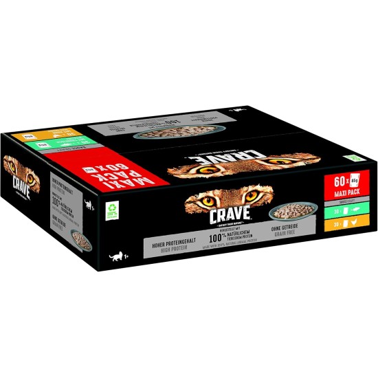 CRAVE Cat Portion Bag Sauce with Chicken 28 x 85 g CRAVE Cat Portion Bag Sauce with Chicken 28 x 85 g
