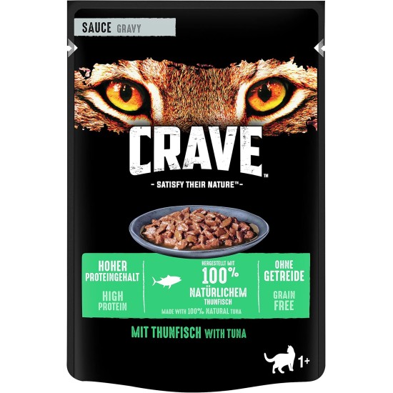 CRAVE Cat Portion Bag Sauce with Chicken 28 x 85 g CRAVE Cat Portion Bag Sauce with Chicken 28 x 85 g