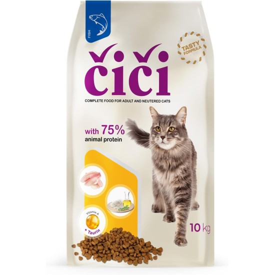 CiCi Complete Dry Cat Food for Adults and Neutered Cats with Poultry 10kg CiCi Complete Dry Cat Food for Adults and Neutered Cats with Poultry 10kg