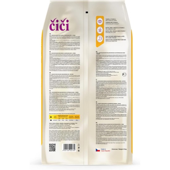 CiCi Complete Dry Cat Food for Adults and Neutered Cats with Poultry 10kg CiCi Complete Dry Cat Food for Adults and Neutered Cats with Poultry 10kg