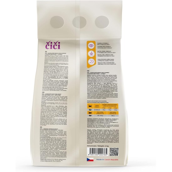CiCi Complete Dry Cat Food for Adults and Neutered Cats with Poultry 10kg CiCi Complete Dry Cat Food for Adults and Neutered Cats with Poultry 10kg