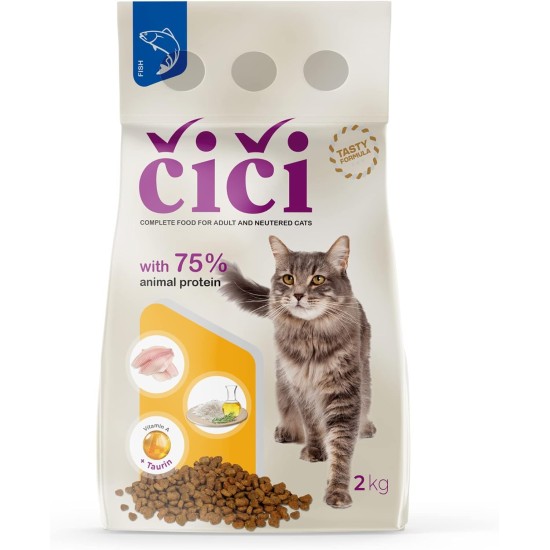 CiCi Complete Dry Cat Food for Adults and Neutered Cats with Poultry 10kg CiCi Complete Dry Cat Food for Adults and Neutered Cats with Poultry 10kg