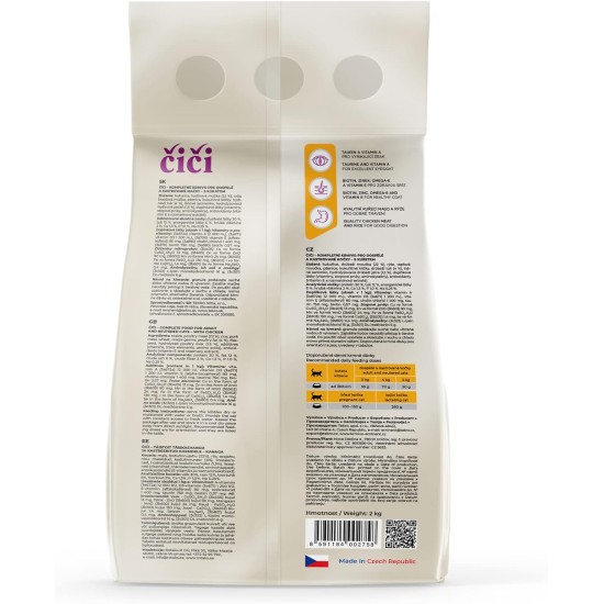 CiCi Complete Dry Cat Food for Adults and Neutered Cats with Poultry 10kg CiCi Complete Dry Cat Food for Adults and Neutered Cats with Poultry 10kg