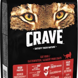 Crave Adult Dry Food with Beef & Chicken, 7 kg (1 Bag) - Premium Dry Cat Food with High Protein Content and Grain-Free - Made with 100% Natural Beef & Chicken Crave Adult Dry Food with Beef & Chicken, 7 kg (1 Bag) - Premium Dry Cat Food with High Protein Content and Grain-Free - Made with 100% Natural Beef & Chicken