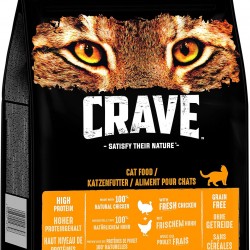 Crave Adult Dry Food with Turkey & Chicken, 7 kg (1 Bag) - Premium Dry Cat Food with High Protein Content and Grain-Free - Made with 100% Natural Chicken Crave Adult Dry Food with Turkey & Chicken, 7 kg (1 Bag) - Premium Dry Cat Food with High Protein Content and Grain-Free - Made with 100% Natural Chicken