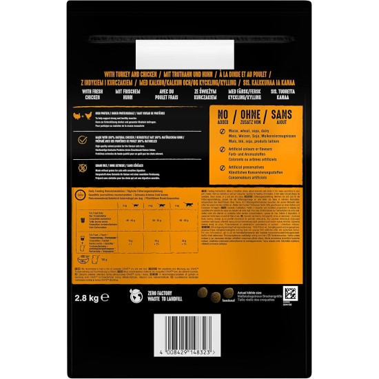 Crave Premium Dry Food with Salmon & White Fish for Cats - Grain-Free Adult Cat Food with High Protein Content - 3 x 2.8 kg Crave Premium Dry Food with Salmon & White Fish for Cats - Grain-Free Adult Cat Food with High Protein Content - 3 x 2.8 kg